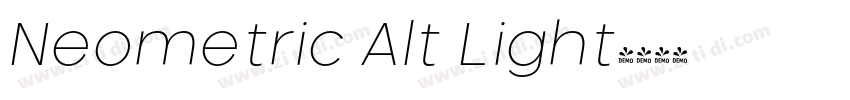 Neometric Alt Light字体转换